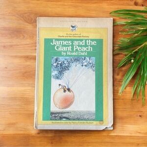 VINTAGE 1980 James and the Giant Peach by Roald Dahl | Bantam Skylark Paperback